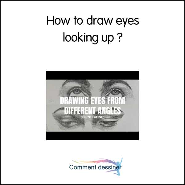 How to draw eyes looking up